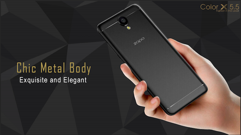 ZOPO Color X 5.5 comes with metal body