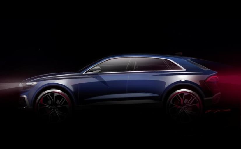 Audi Q8 E-Tron Concept at side profile