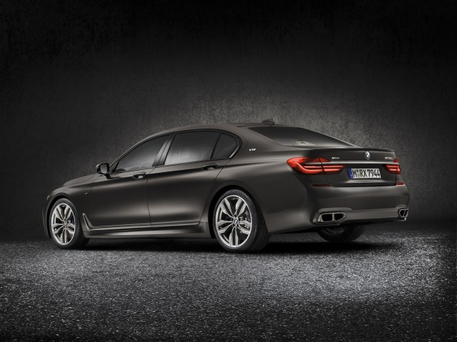 BMW 7 series luxury sedan rear