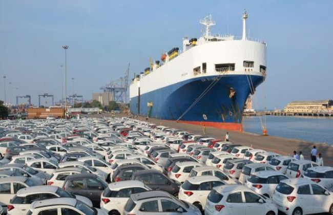 HMIL Car Export Via Chennai Port