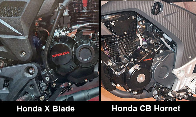 Honda CB Hornet vs Honda X-Blade Engine
