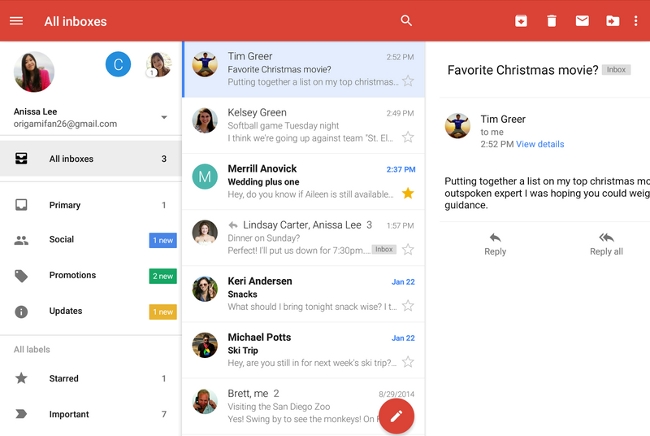 Gmail App Update