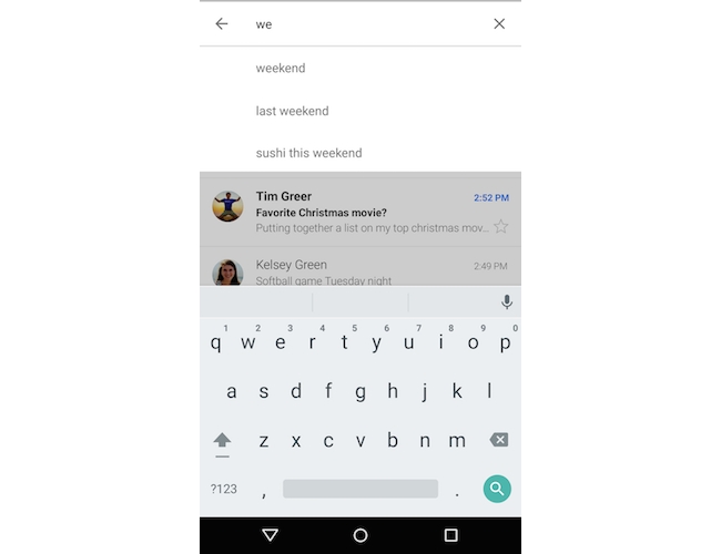 Gmail App Update with Smart Search