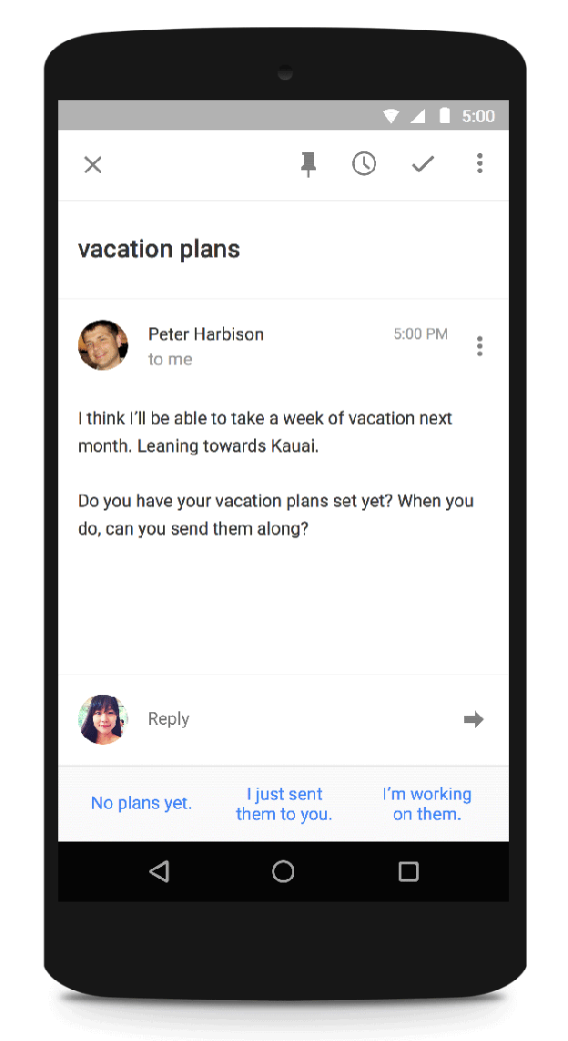 Smart Replies for Gmail