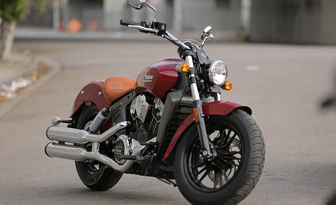 Indian Scout Motorcycle Front View