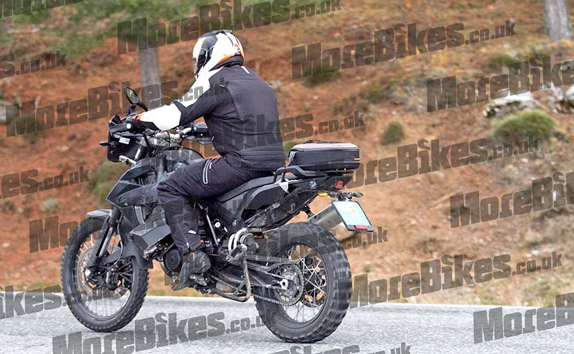 Anticipated KTM 790 Adventure from rear end