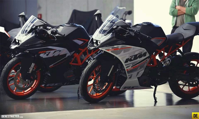 KTM RC 390 and RC 200