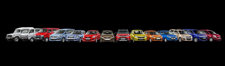 Models including hatchback Alto 800 to the premium crossover S-Cross
