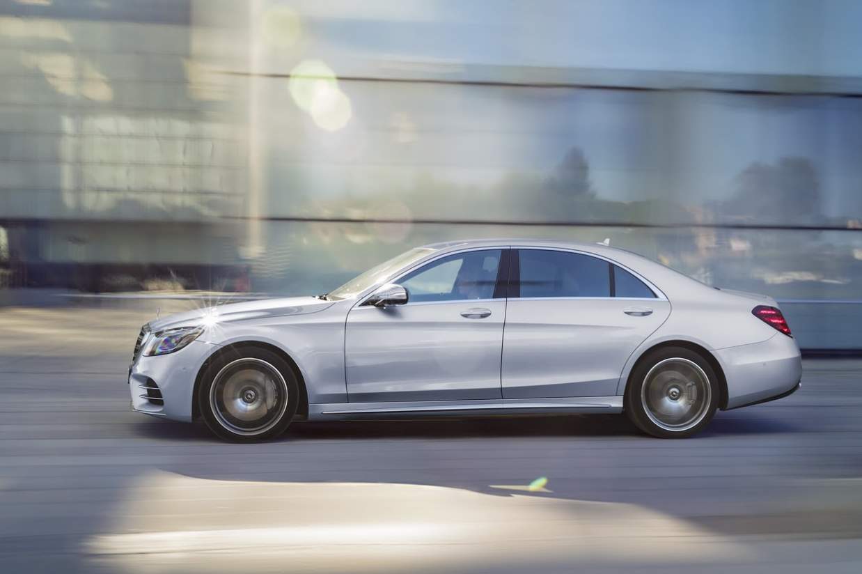 Mercedes S-Class Facelift from side profile