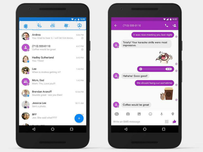 Facebook Messenger Now Has Texting Feature