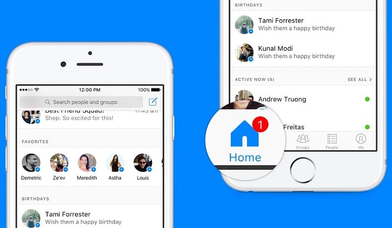 Messenger Added New Home Tab