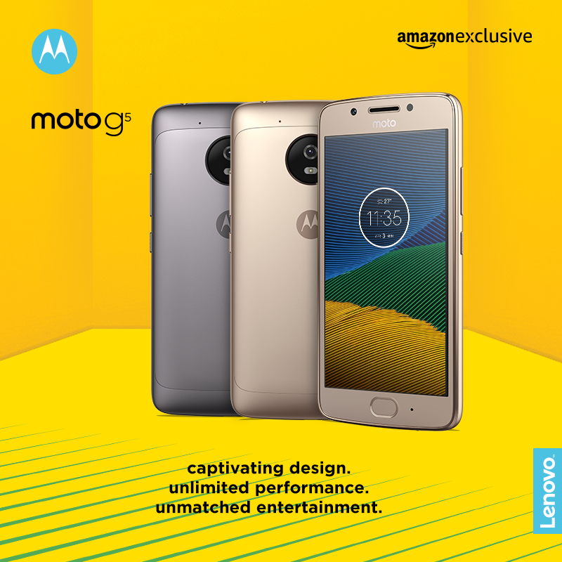 Moto G5 available only on Amazon 