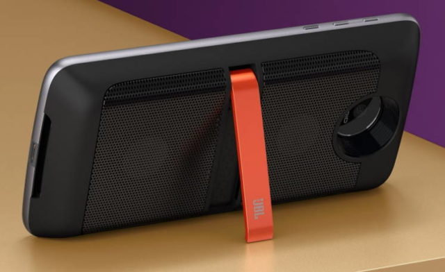 Motorola Moto Z2 Play with JBL Soundboost speaker Mod