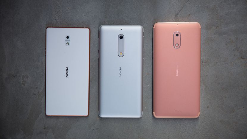 Nokia 3, Nokia 5, and Nokia 6