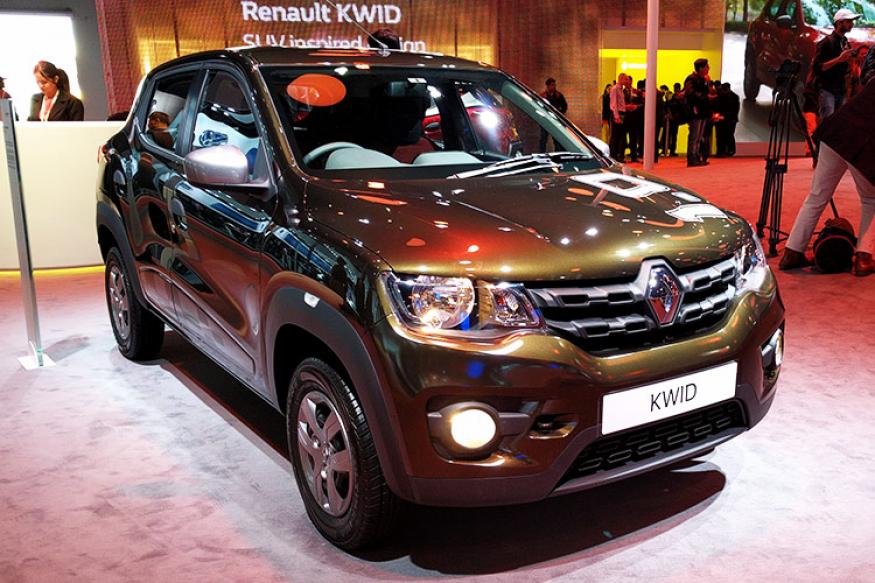 Renault kwid 1.0-liter at 2016 Delhi Auto Expo