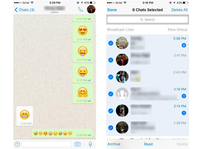 New Whatsapp Feature: Bigger Emojis 