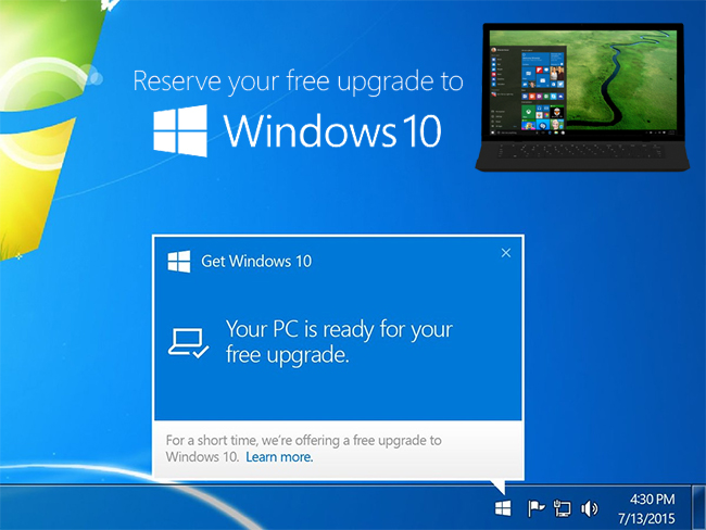 Windows 10 new upgrade available