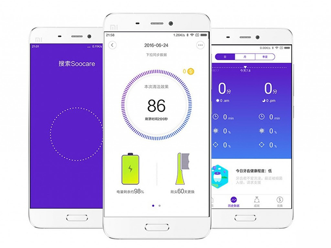 Xiaomi electric toothbrush comes with 1000mAh battery