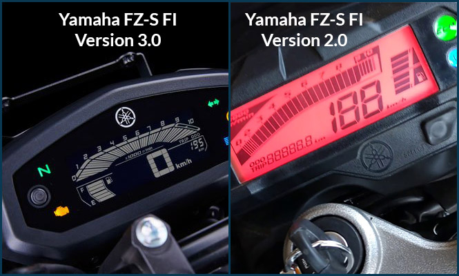 Yamaha FZS FI-V3.0 and V2.0 Meter